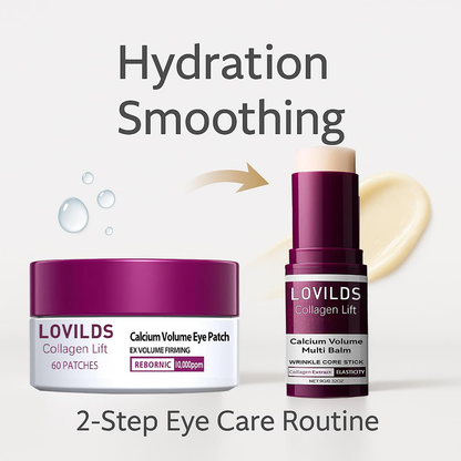 💗 LOVILDS Collagen Lift Eye Balm Stick + Eye Patch Set